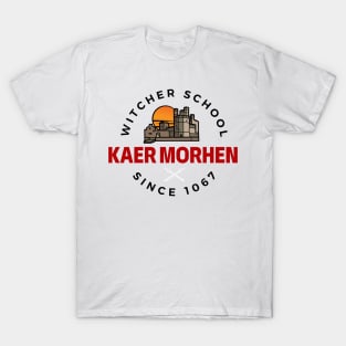 Kaer Morhen - Witcher School II - White - Fantasy T-Shirt